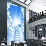 WALLPAPER DINDING CUSTOM 3D KRISTEN LUKISAN TUHAN YESUS GAMBAR MARIA