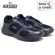 FIURI - KASOGI ORIGINAL - AMSTERDAM 44-46 FULL HITAM - Sepatu Sneakers Pria - Sepatu Olahraga Pria -