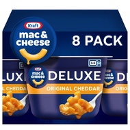 Kraft Deluxe Original Mac & Cheese Macaroni and Cheese Dinner Microwavable Dinner, 8 ct Box, 2.39 oz