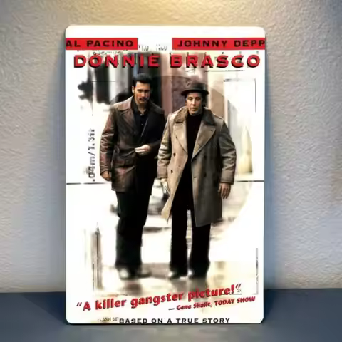 Donnie Brasco Al Pacino Movie Metal Poster Tin Sign 20x30cm -Aluminum