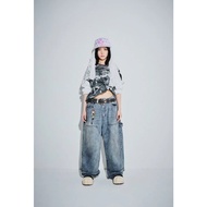 [Japanese Goods Daigou CITY] 2025SS 9090 King Logo Double Knee Buggy Pants Jeans