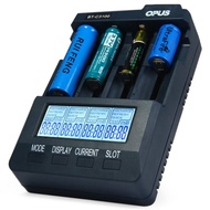 Battery Charger,Opus Bt-c3100 Digital Smart 4 Slot LCD Battery Charger Compatible for Li-ion Nicd Ni