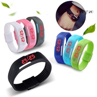 [GZM]Men Women Fashion Silicone Red LED Sports Bracelet Touch Digital Wrist Watch