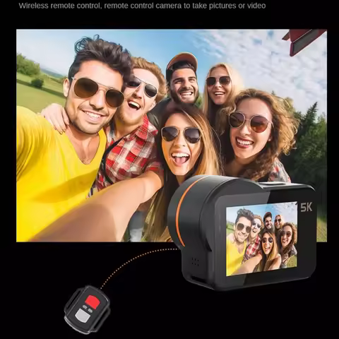 5K30FPS Action Camera 2.0 Inch Touch Screen Wi-Fi Wide Angle Waterproof Video Recording Sports Camer
