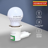 Kenmaster 3 watt Dim Night Light LED