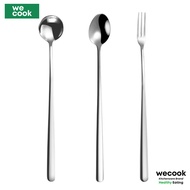 WECOOK Long Handle 304 Stainless Steel Coffee Spoon – Tall Stirring Spoon, Ice Scoop, Honey Scoop, E
