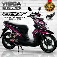 Stiker Striping Beat Esp 2016 - 2019 Stiker Striping Beat Street 2016 - 2019 Fullbody Variasi Hitech