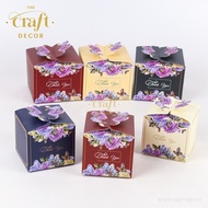 The Craft Decor 10pcs Flower Paper Gift Box | Door Gift | Wedding Party Goodies Box | Kotak Cenderahati Perkahwinan