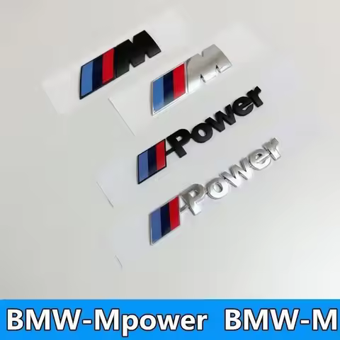 3D ABS M Badge Car Styling Body Rear Trunk Decor Sticker Car Modification Accessorie For BMW M Power