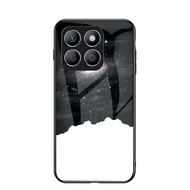 Đối với Honor x8b vỏ điện thoại Honor x8b Ốp Kính cường lực viền nhựa TPU mềm cứng bảo vệ thời trang