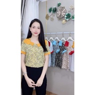 Freesize stylized square neck shirt under 53kg