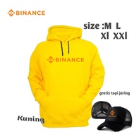 Hoodie oblong BINANCE BITCOIN CRYPTO sweater free mesh hat