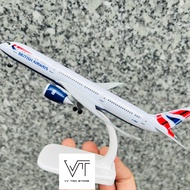 Boeing 787 Model Airplane BRITISH Airlines "BRITISH AIRWAYS" Scale 1:400 20CM High Quality Powder Co