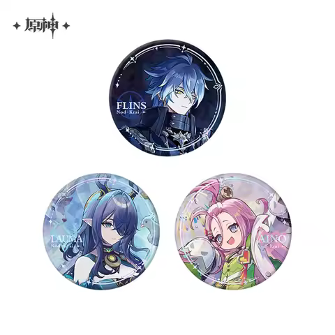 58mm Game Genshin Impact The Moon Leads Home Aino Lauma Flins Cosplay COSTUME Badge Pin SPTE Tinplat