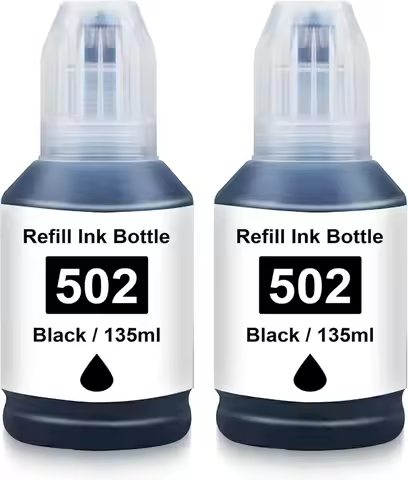 502 Black Ink Refill for ET-3850 ET-4850 ET-2760 ET-3760 ET-2850 ET-3750 ET-4750 ET-3830 ET-15000 Pr