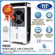 YET VM38i Water Air Cooler Fan 40L Tank Household Home Appliances Home Cooler 3800m3h Air Flow for Cooling With Ice Pack