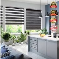 [BO Blind] Zebra Blind Premium BLACKOUT Custom Made Made In Malaysia / sqft