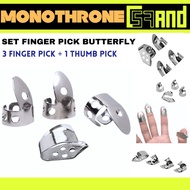 Thumb Pick Finger Pick Metal Guitar Banjo Ululele Guitar Finger Protector