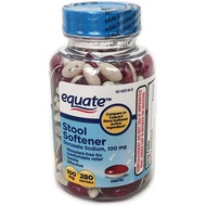 Equate - Stool Softener 100 mg, 280 Softgels (Compare to Colace)