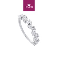 HABIB Round Diamond Ring in 375/9K White Gold 259651220