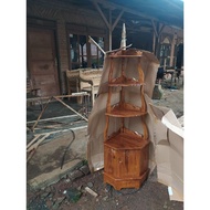 Corner shelf/Kitchen shelf/Teak wood corner cupboard
