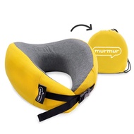 murmur牛角頸枕|U型護頸枕推薦(附收納袋)NPN004(黃)