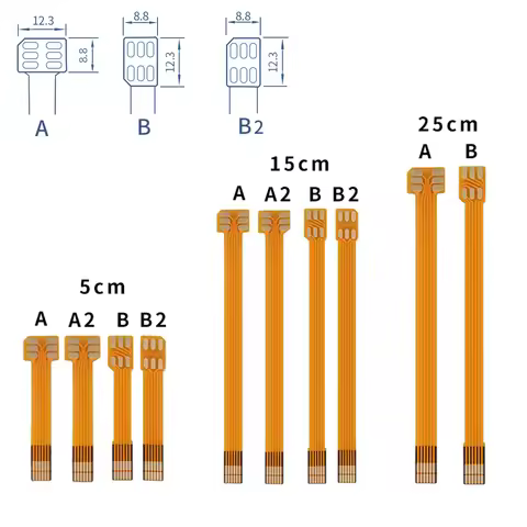 Nano 4FF Sim Card Converter FPC Extension Cable to Nano 4FF Micro 3FF Standard 2FF Sim Usim Card Ada