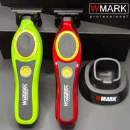 WMARK Barbershop Cordless Trimmer Professional Men's Fade Clipper & Sculpting Scissors Stainless Ste