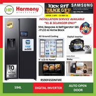 *𝐅𝐑𝐄𝐄 𝐃𝐄𝐋𝐈𝐕𝐄𝐑𝐘 𝐊𝐋* SAMSUNG 594L Side By Side Inverter Fridge RS90F65DNFME BESPOKE 9" LCD Water Dispe