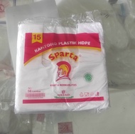 Kantong plastik kresek Kecil Bening Sparta 15 cm