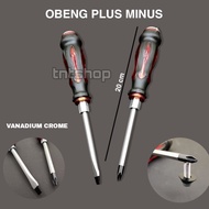 Obeng Ketok plus minus magnet 20 cm diameter 3 cm multifungsi kuat