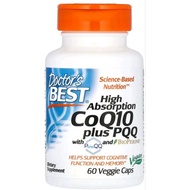 Dr.Best ~High Absorption CoQ10 Plus PQQ , 60 Veggie Caps