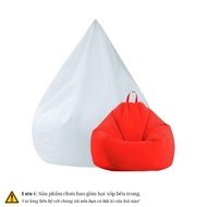 Vỏ lót ghế lười 3ii Home hình trái lê size lớn chất liệu vải nhung gân cao cấp