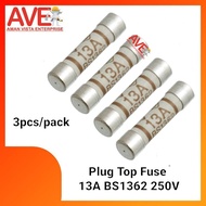 Plug Top Fuse 13A BS1362 250V (3pcs/pack)