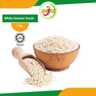 Ez Bizy White Sesame Seeds / Lengah Putih - 1kg/500g/250g/100g Cooking Ingredients Ellu Raw Bijan Pu