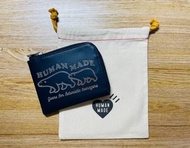 ［NonnoLAB🐾🐾_品牌選物❤️］  ❤️Human Made LEATHER ZIP WALLET 拉鍊短皮夾 Navy