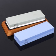 หินลับมีดมีด Professional Waterstones COMBINATION Grit 2000/6000 Whetstone Sharpening พร้อมฐานไม้ไผ่