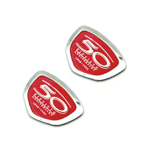 Motorcycle Shell Body Fairing 50th Anniversary 3D Emblem Label Logo Decal Sticker For Honda Dio Part