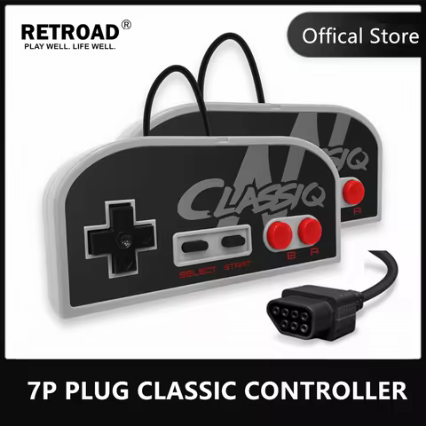 Classic Game Controller 7P 9P Plug Compatible 8Bit Nintendo Entertrainment System For FC Video Game