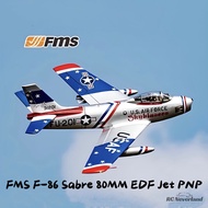 FMS F-86 Sabre 80mm EDF Jet PNP 6S RC Airplane Airplane Aircraft fixed wing Radio Remote Control Jet