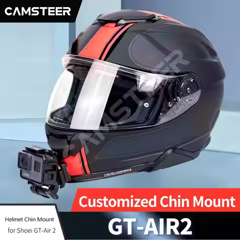 for SHOEI GT Air2 Helmet Custom Aluminium Chin Mount for GoPro Hero 13 12 11 10 DJI Action 5pro 4 In
