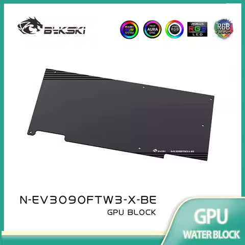 Bykski N-EV3090FTW3-X Water Block Use for EVGA RTX3080 / RTX 3090 FTW3 ULTRA GAMIN GPU Card /Full Co