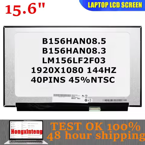 B156HAN08.5 B156HAN08.3 LM156LF2F03 Genuine 15.6INCH Laptop Screen 144HZ 45%NTSC For Acer Nitro 5 AN