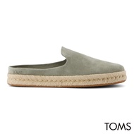 Toms Men Santiago Mule Vetiver Grey Suede