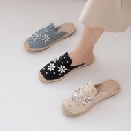 [DEAR SOLE] CRYSTAL ESPADRILESS SANDALS