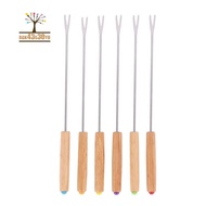 Stainless Steel Chocolate Fork Hot Pot Forks Cheese Fruit Dessert Fork Fondue Melting Skewer Kitchen Tools