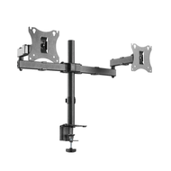 ขาตั้งจอคอม 17-32 นิ้ว ขาตั้งจอคอมพิวเตอร์ 2 จอ แบบ ฉากยึดหน้าจอแนวตั้ง ขายึดจอคอมพิวเตอร์ 360°