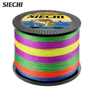 Siechi Braided Fishing Line 300m 500m 1,000m 8 Braided PE Line Wear-Resistant Smooth Fishing Main Li