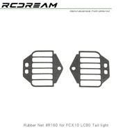 Rcdream Simulation Vehicle Taillight protective net cover For 1/10 FCX10 LC80 RC Model Car Crawler U