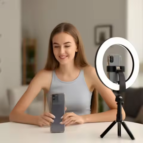 Photography 10 inch Ring Light LED Selfie Video Phone Clip For YouTube Live Lighting Photo Studio